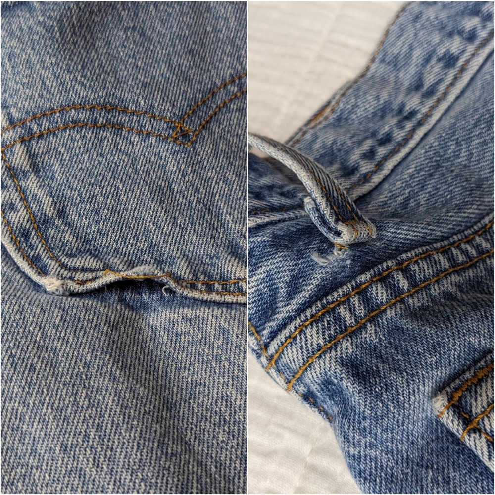 Levi's 501 Vintage Straight Leg Jeans 90s - Picture 10 of 16